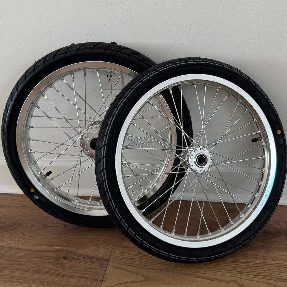 Chrome Surron LBX Supermoto Wheel Set